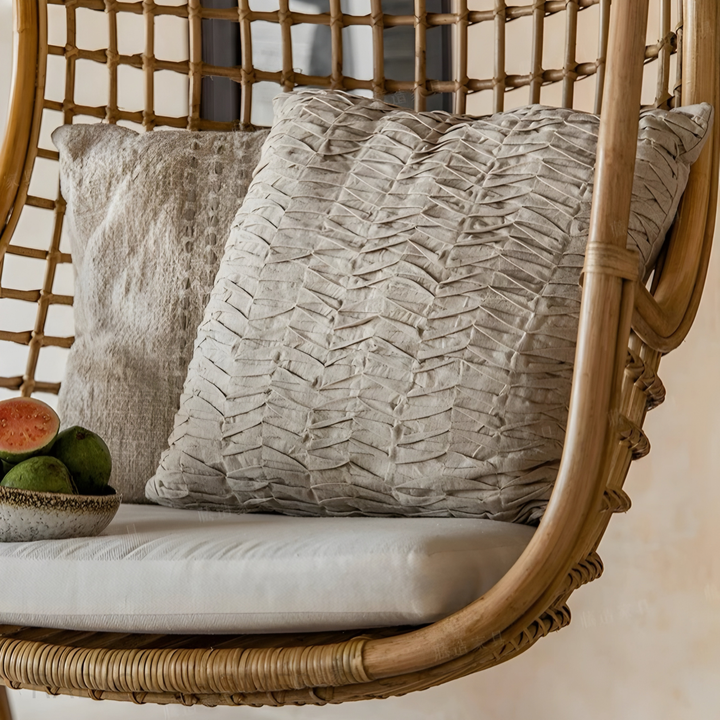 HANGI Rustic Rattan Swing Chair