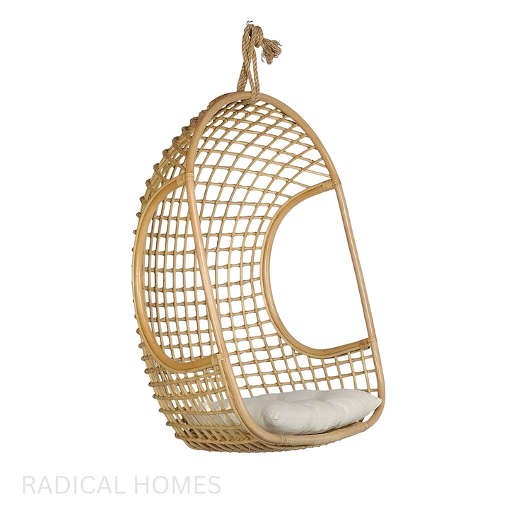 HANGI Rustic Rattan Swing Chair