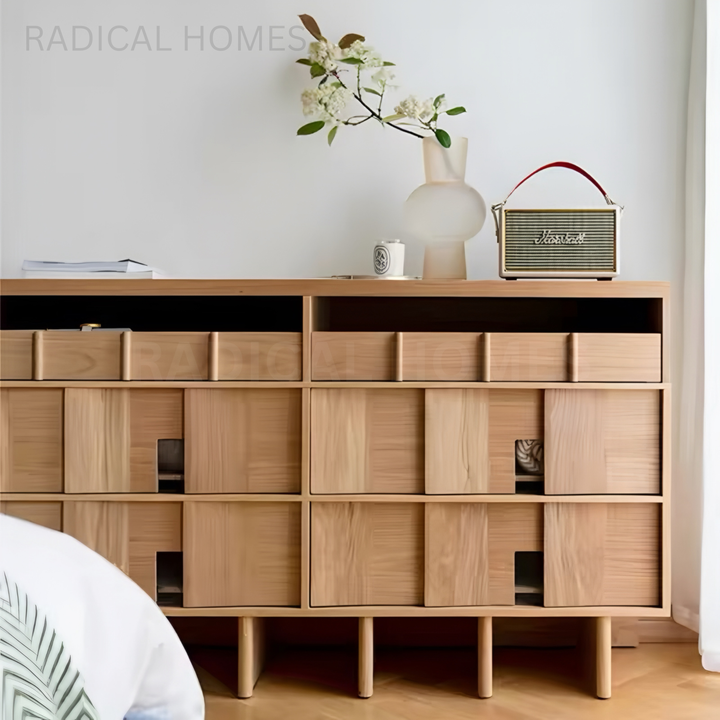 BACKS Modern Solid Wood Sideboard - Radical Homes Singapore