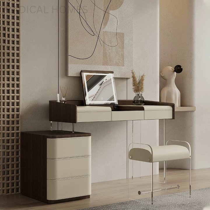 NOVARA Modern Acrylic Vanity Table - Radical Homes Singapore