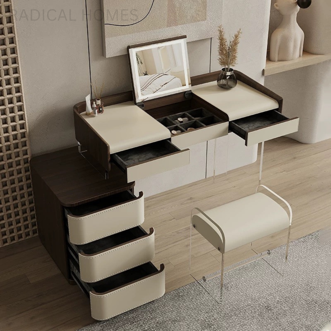 NOVARA Modern Acrylic Vanity Table - Radical Homes Singapore