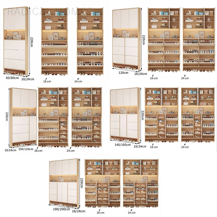SIMIE Modern Slim Entryway Shoe Cabinet