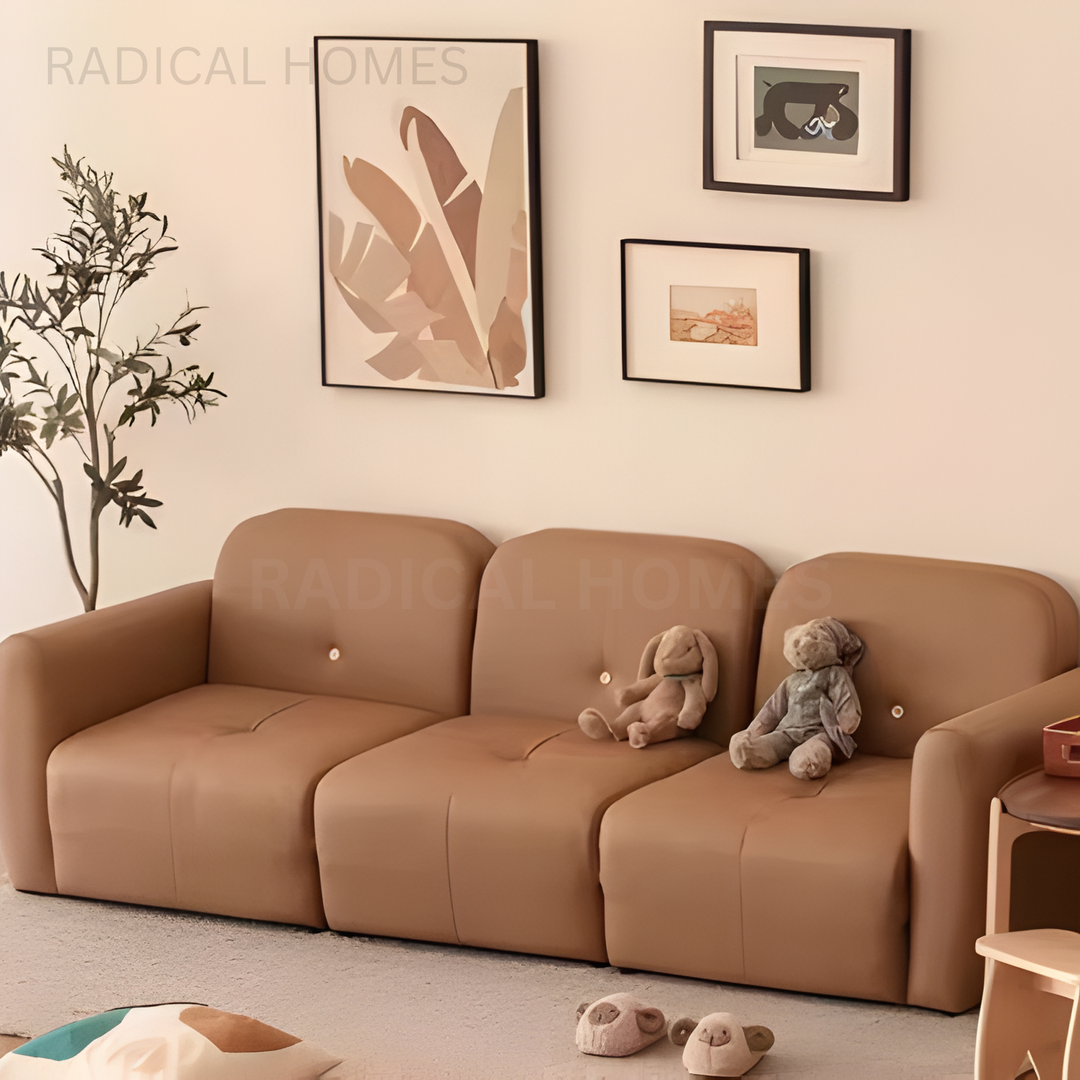LUCCI Modern Leather Sofa Bed - Radical Homes Singapore