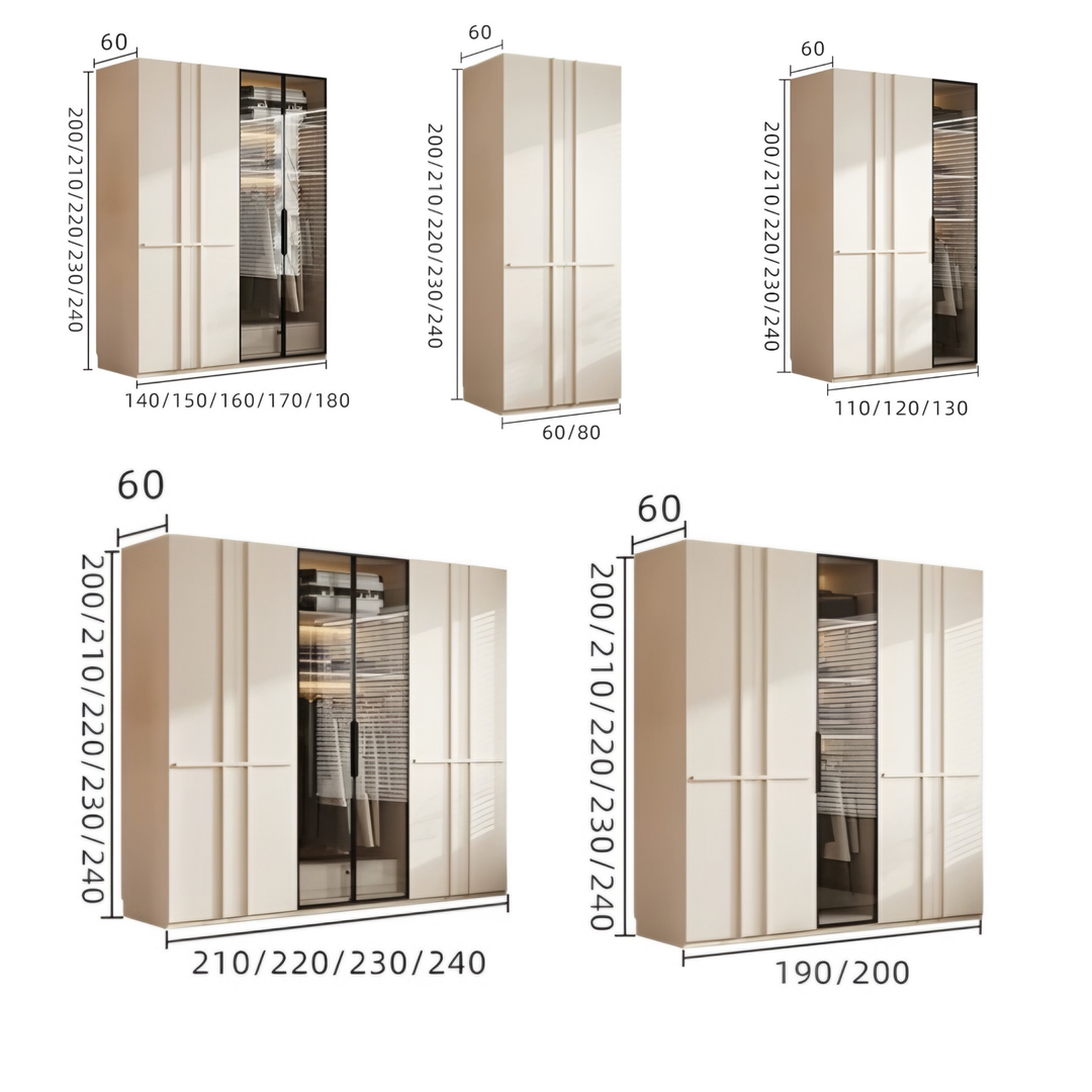 UNIGRA Modern Solid Wood Wardrobe