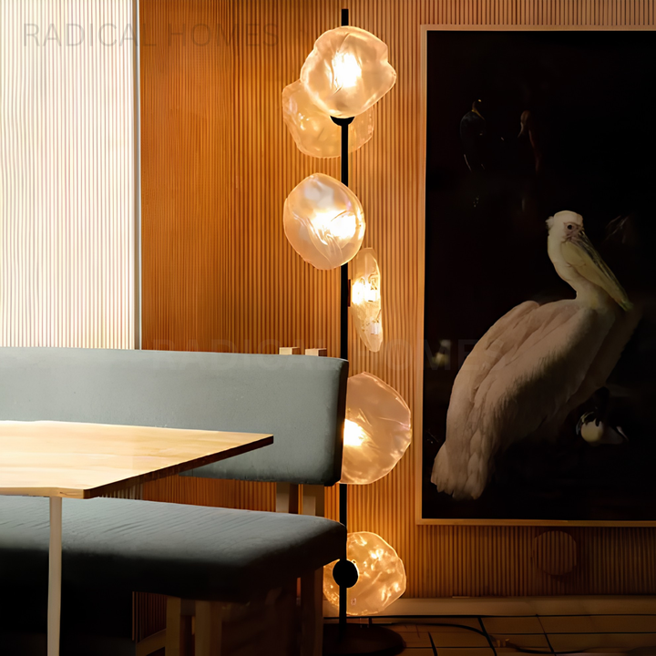 LUMEN Modern Glass Floor Lamp