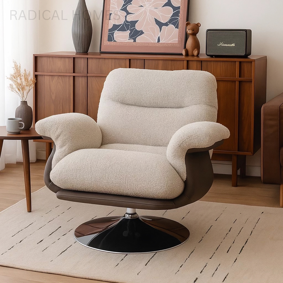 ORVANO Modern Swivel Lounge Chair - Radical Homes Singapore