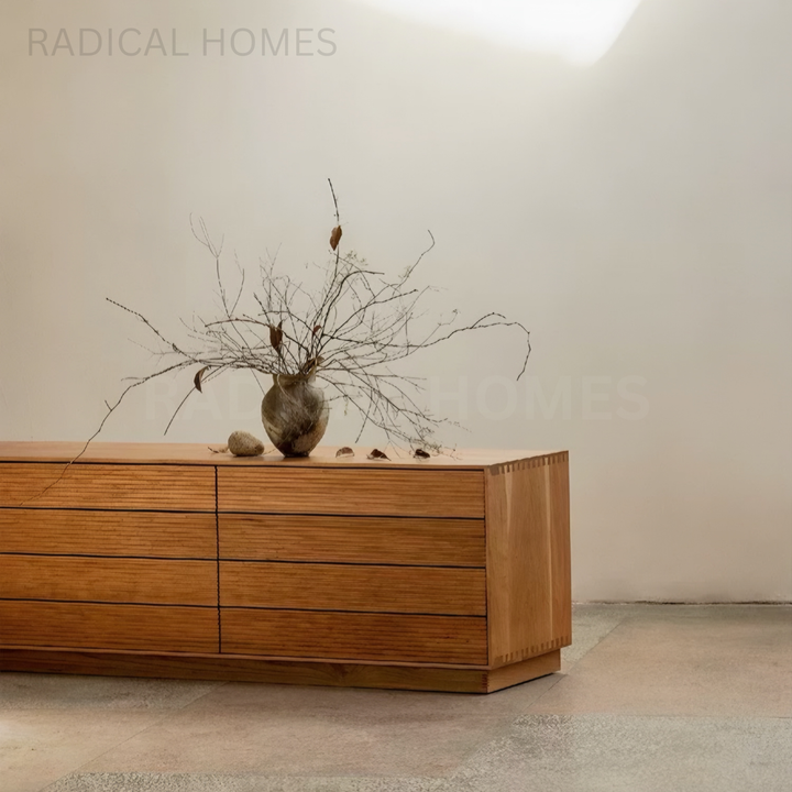 ANTHOM Modern Solid Wood TV Console - Radical Homes Singapore