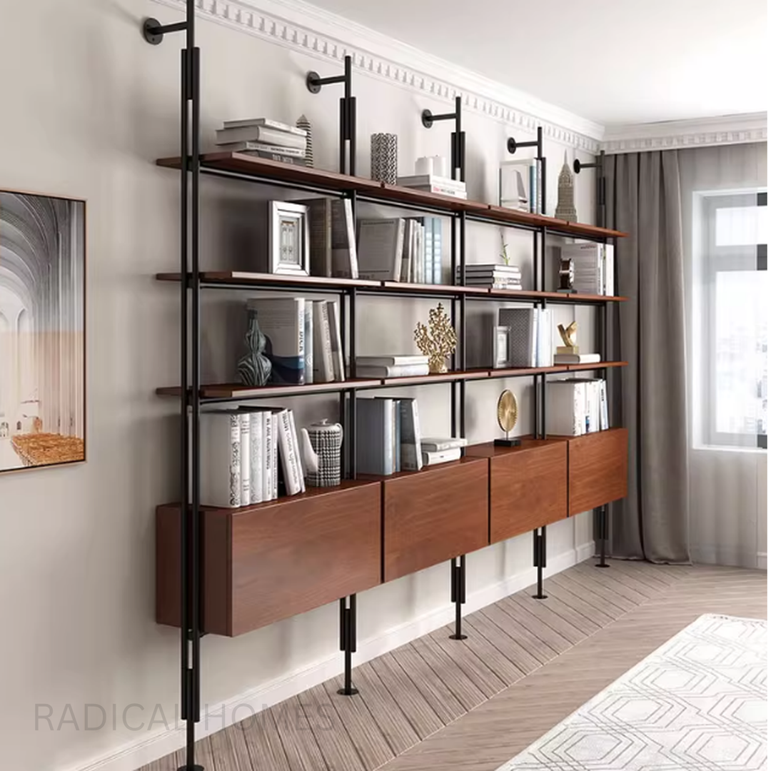 RIVET Rustic Industrial Bookshelf