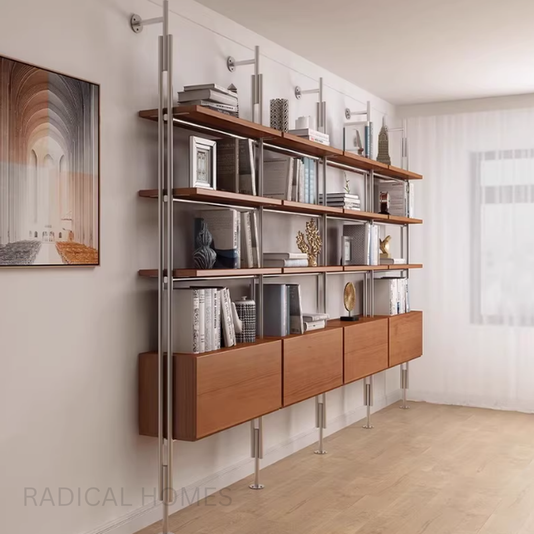 Rustic Rivit RIVET Rustic Industrial Bookshelf – Radical Homes