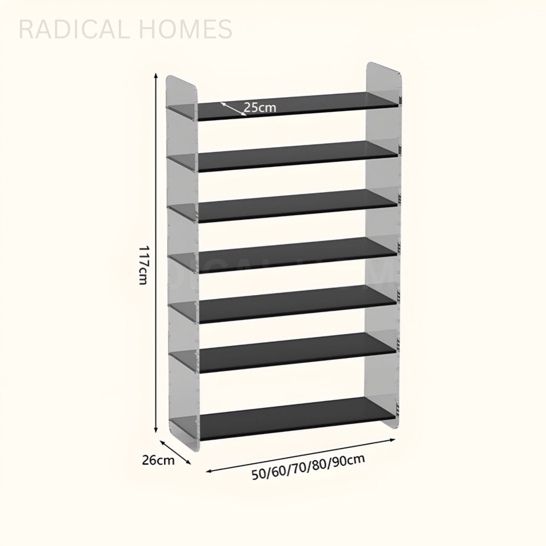 MILAN Modern Acrylic Shoe Rack