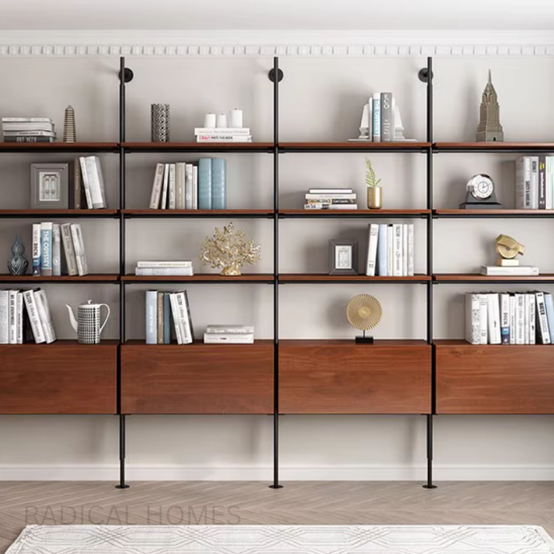 RIVET Rustic Industrial Bookshelf