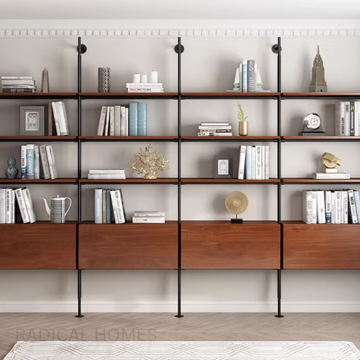 RIVET Rustic Industrial Bookshelf