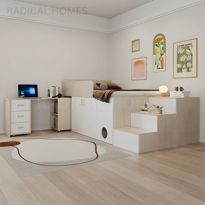 KALER Modern Multipurpose Storage Bedframe - Radical Homes Singapore