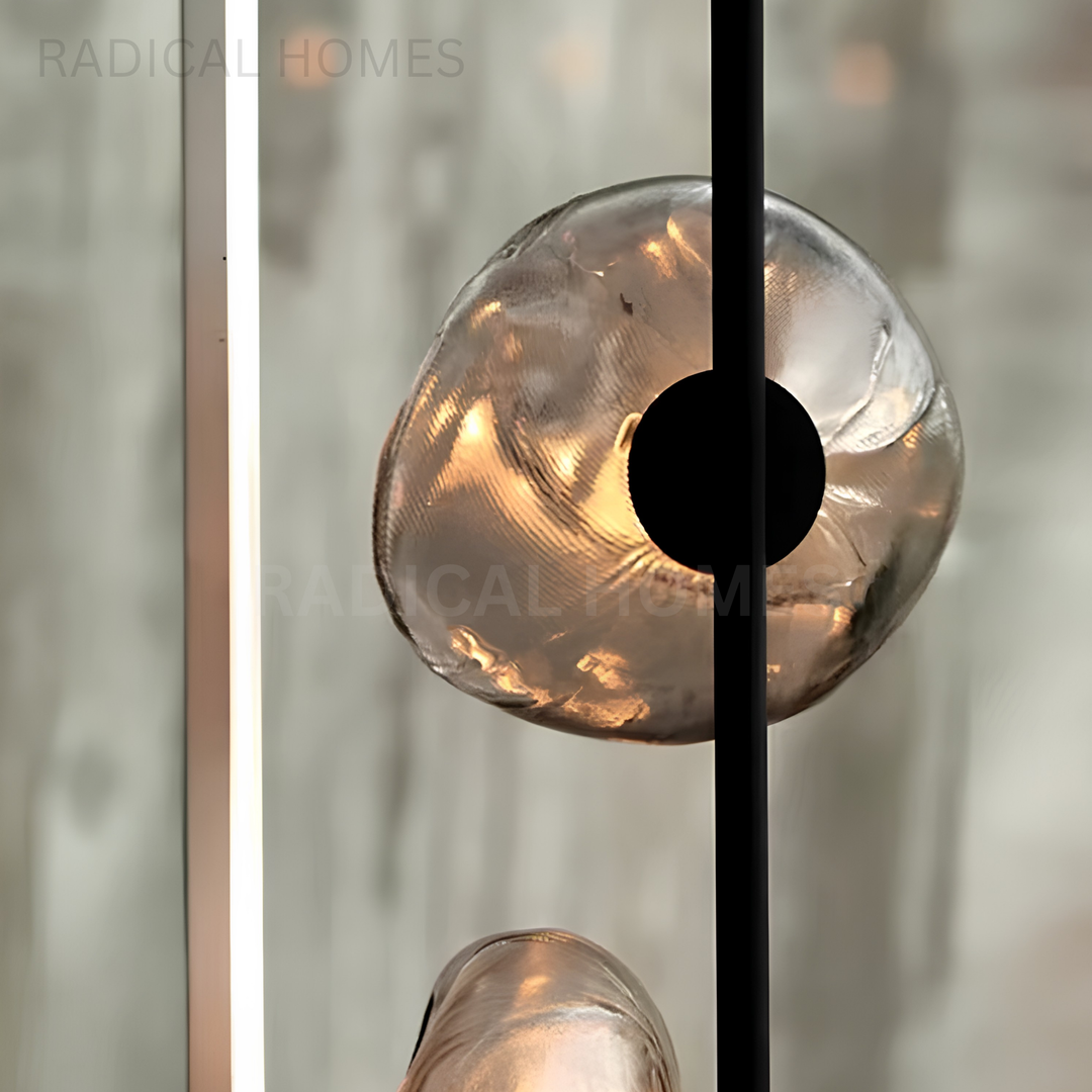 LUMEN Modern Glass Floor Lamp