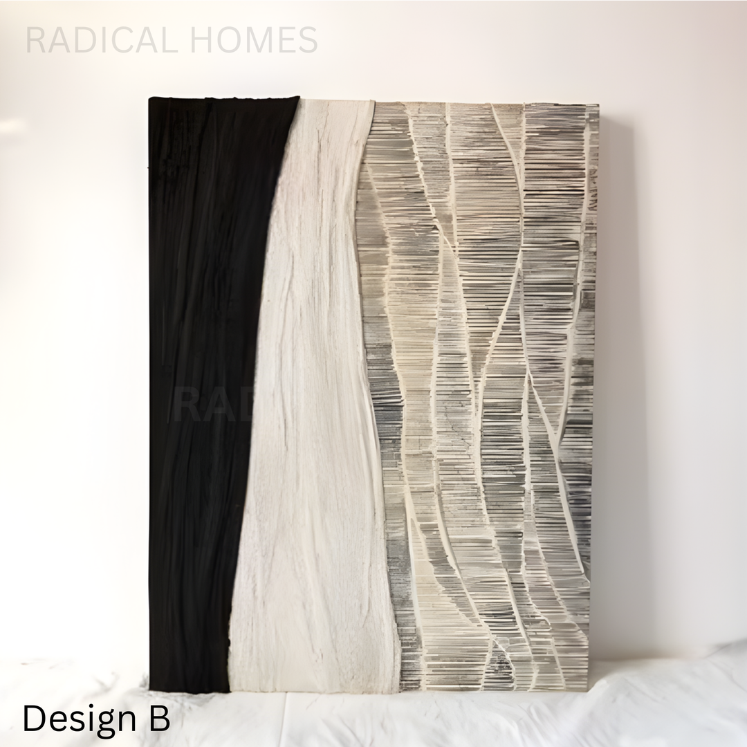 YEN Pure Hand-Painted Minimalist Abstract Oil Painting - Radical Homes Singapore