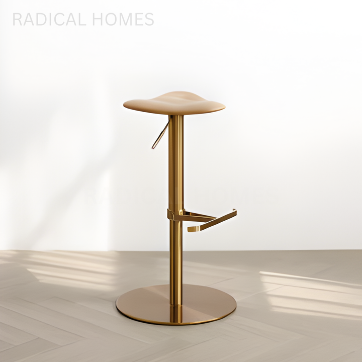 KRUGER Modern Solid Wood Adjustable Bar Stool - Radical Homes Singapore
