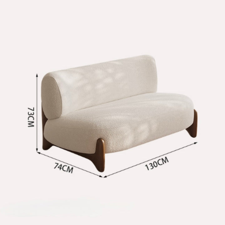 MORANDI Japandi Boucle Fabric Sofa