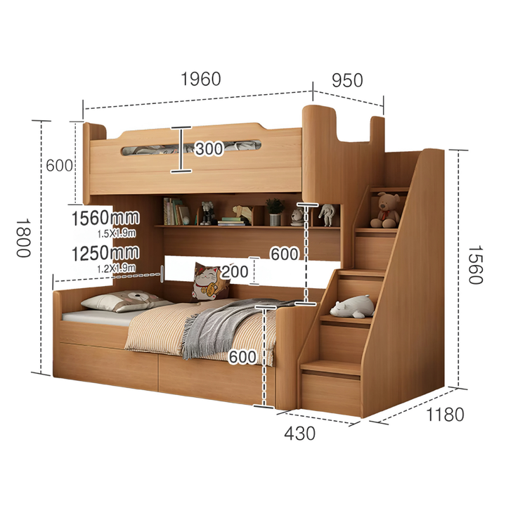 VIONA Modern Double Decker Bedframe