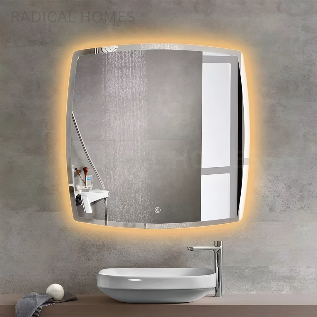 EORIA Modern Soft Curve Wall Mirror - Radical Homes Singapore