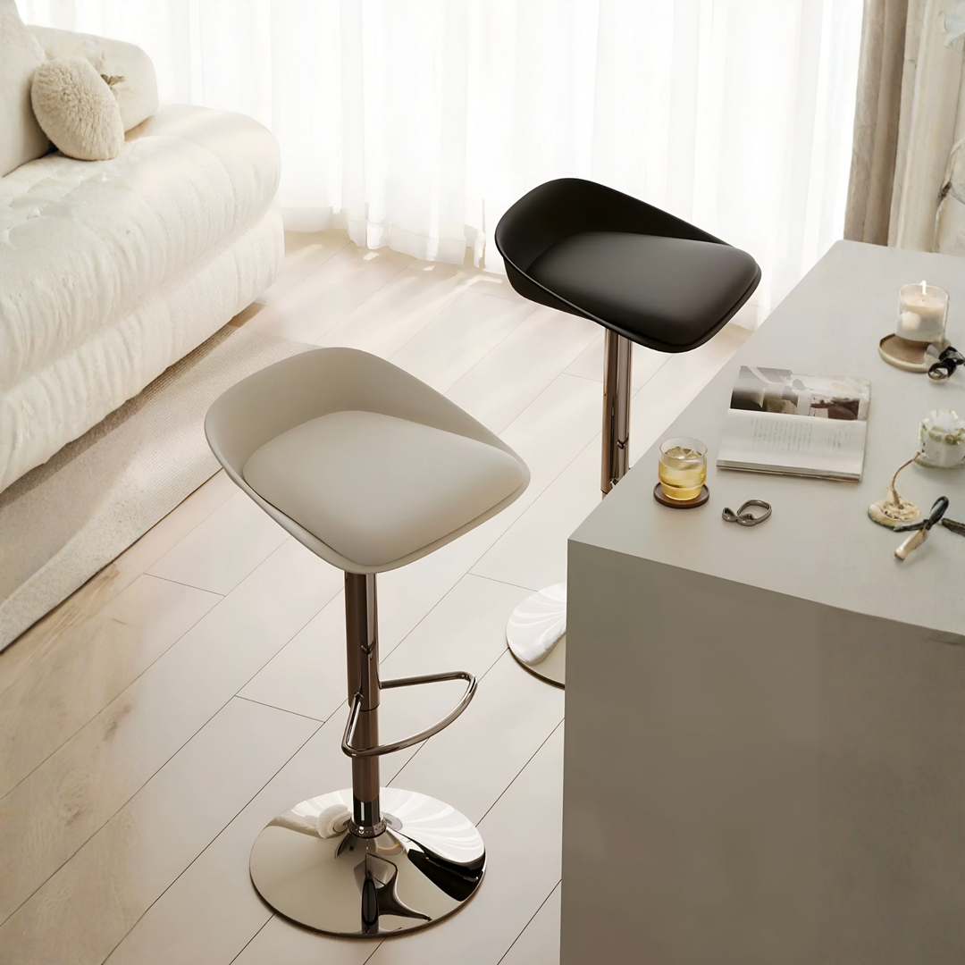 BORIA Modern Leather Bar Stool