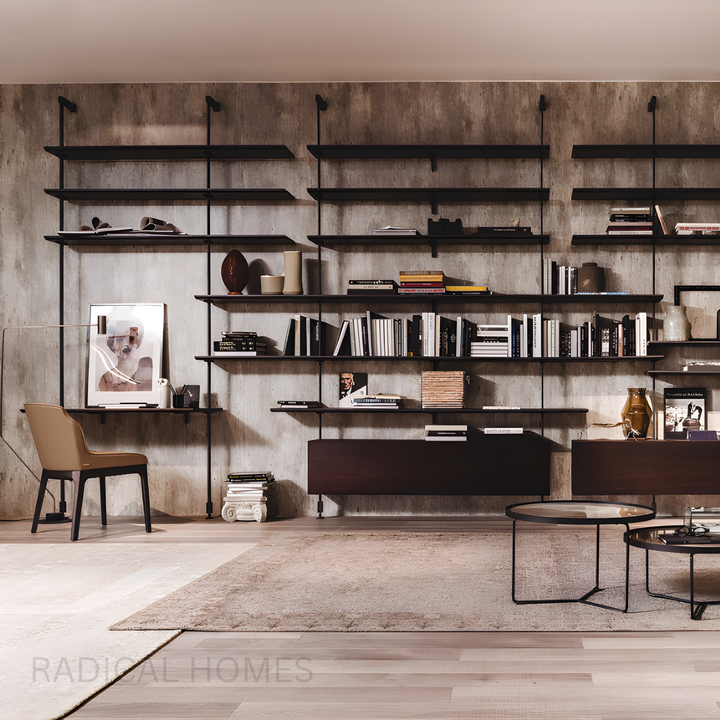 LOFTLINE Modern Industrial Bookshelf