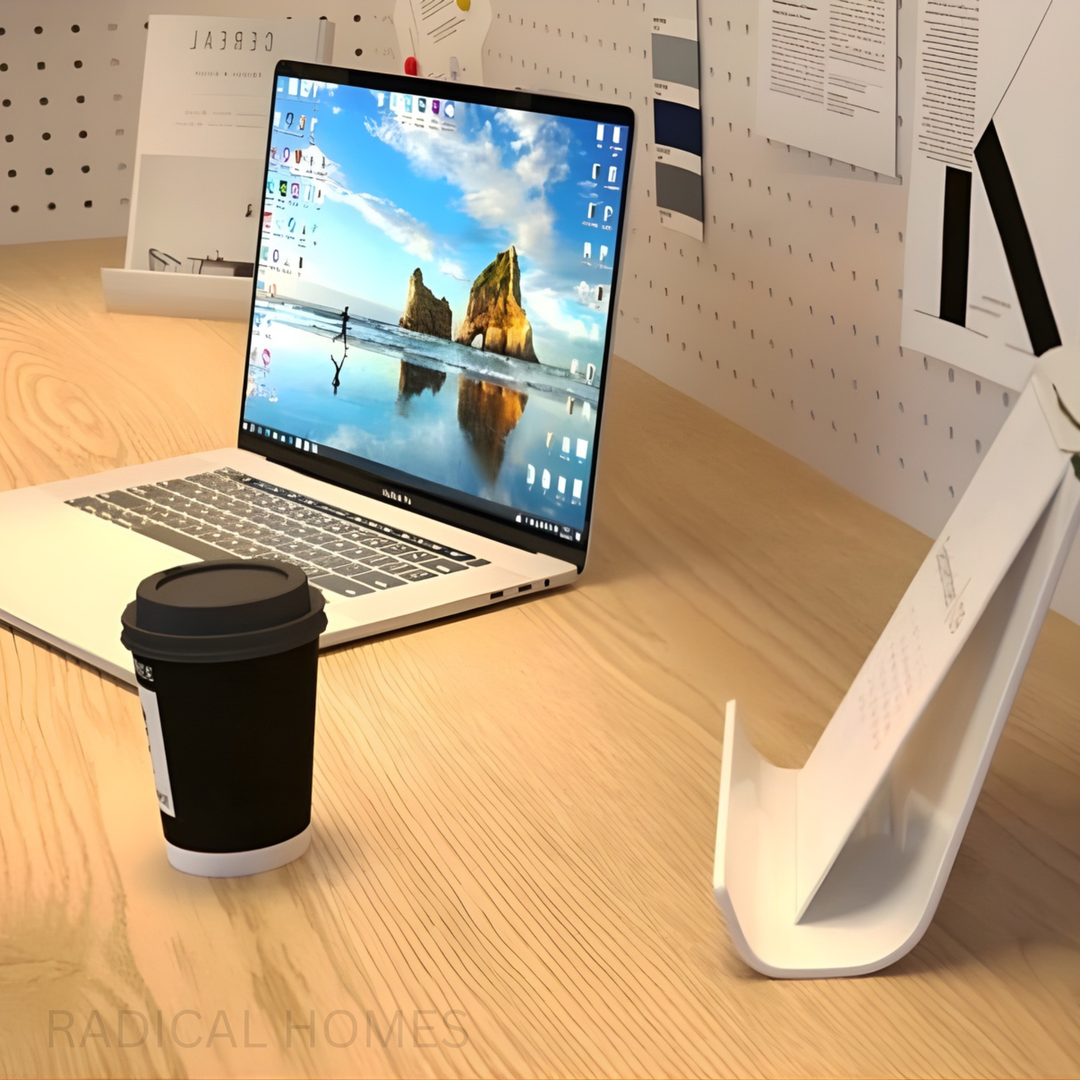 LUNIX Modern Solid Wood Corner Study Table