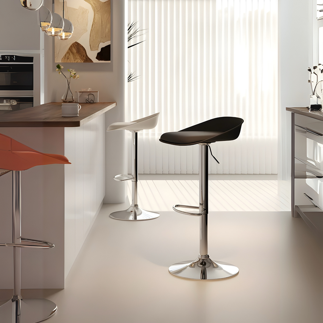BORIA Modern Leather Bar Stool
