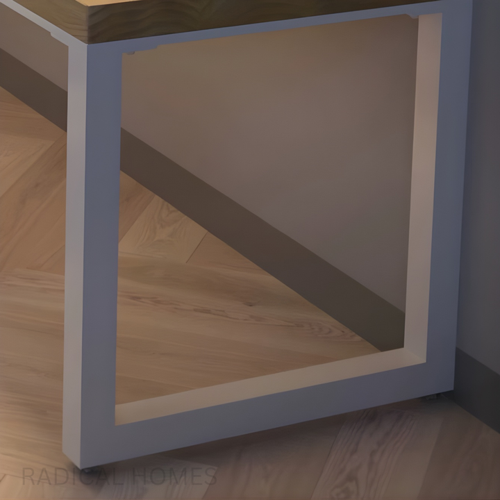 LUNIX Modern Solid Wood Corner Study Table