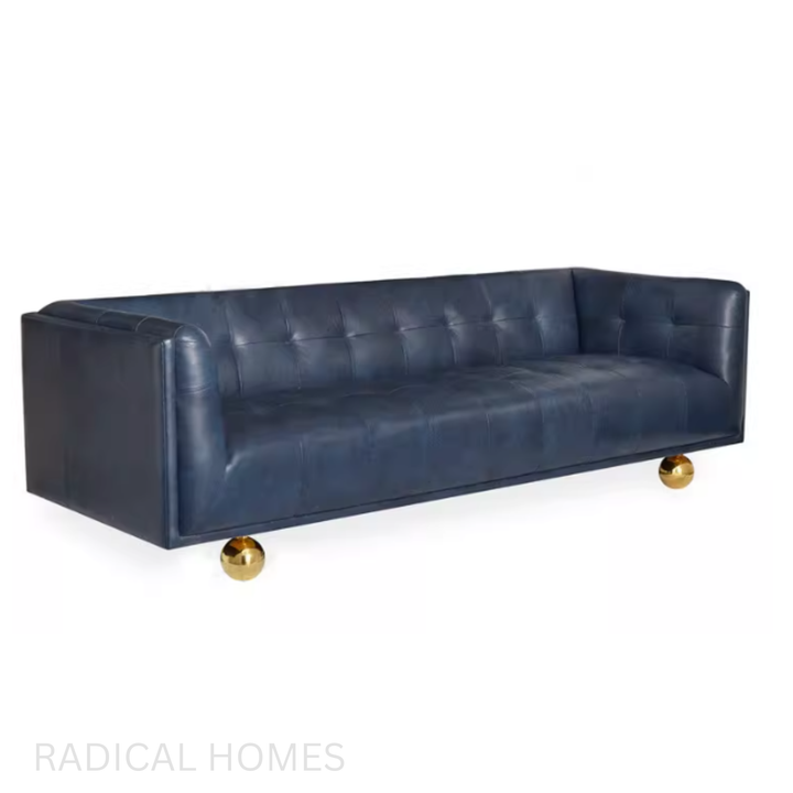 LOUIEL Victoria Tufted Velvet Sofa