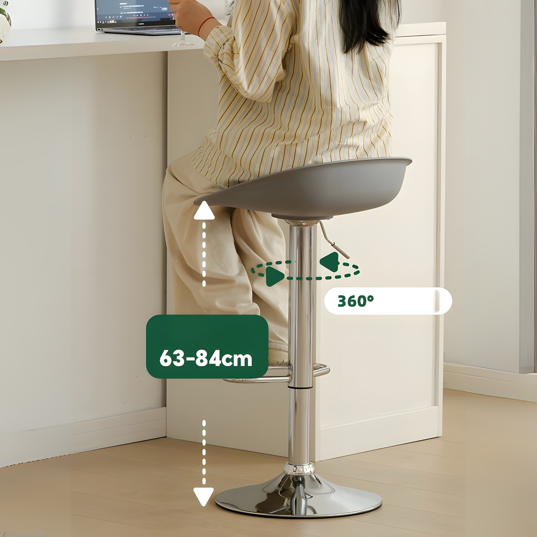 BORIA Modern Leather Bar Stool