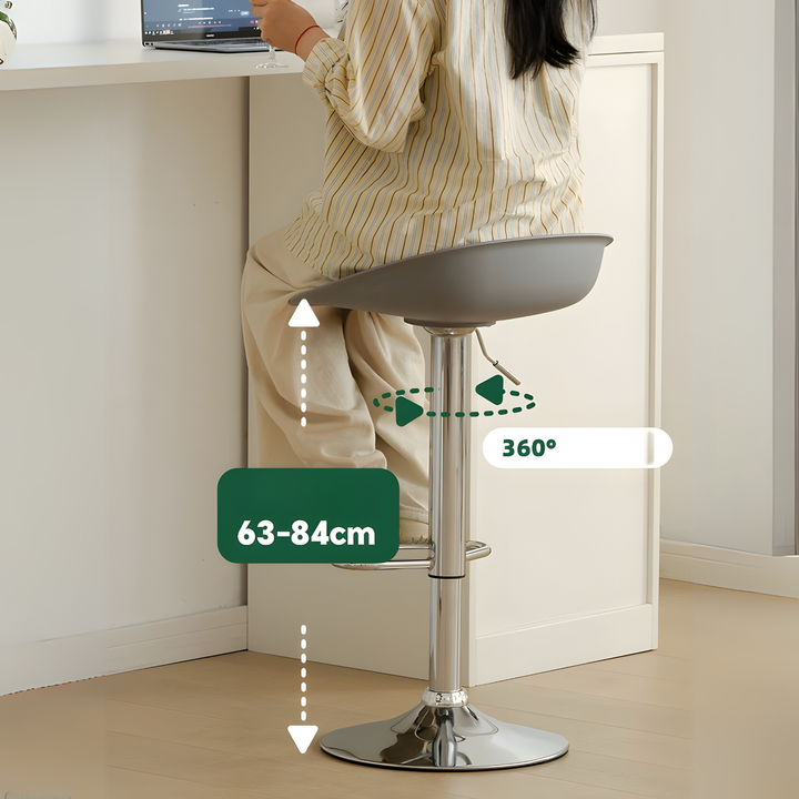 BORIA Modern Leather Bar Stool