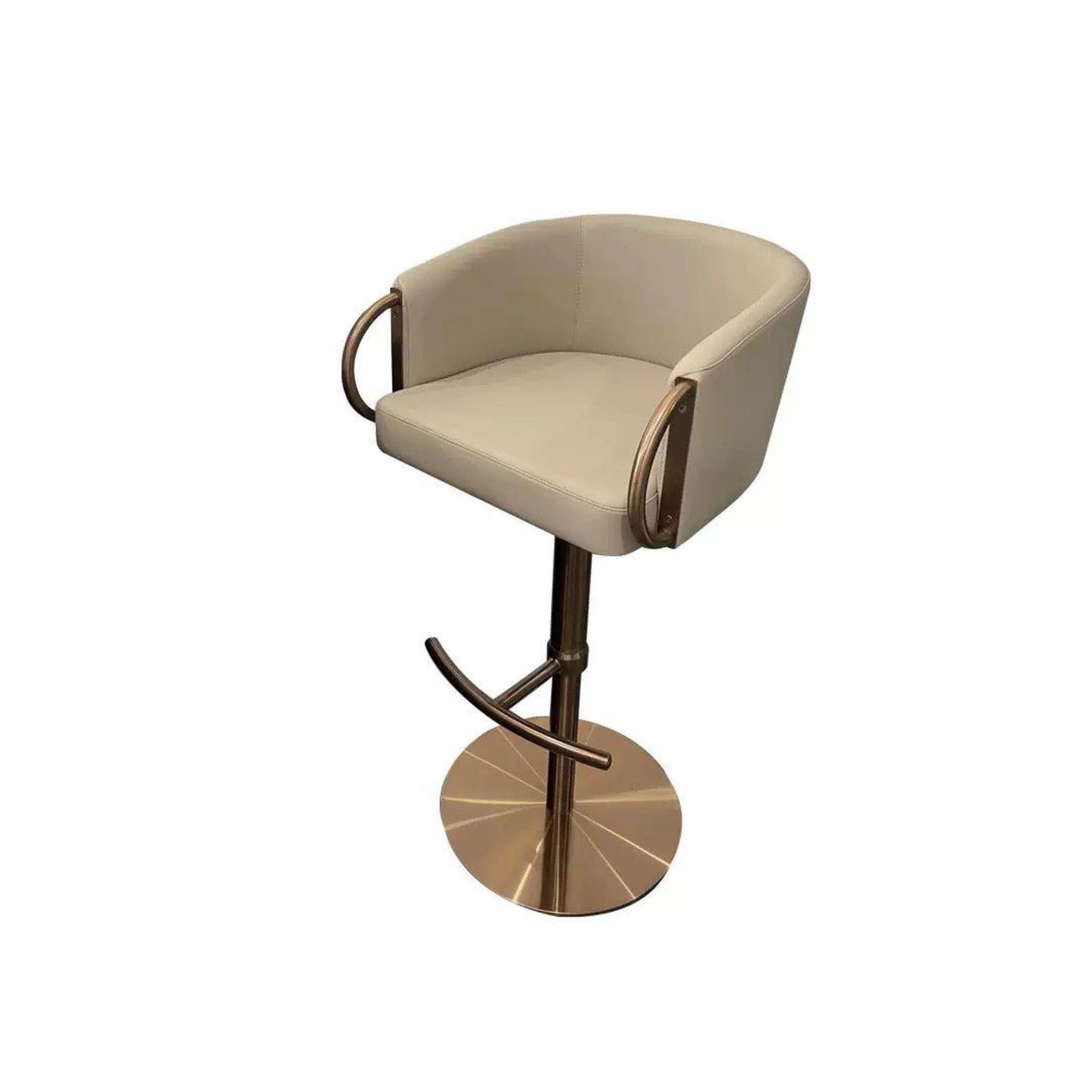 AVMOS Modern Genuine Leather Bar Stool