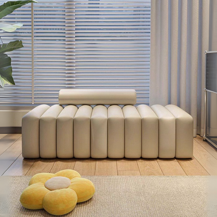 GABRI Modern Leather Bench
