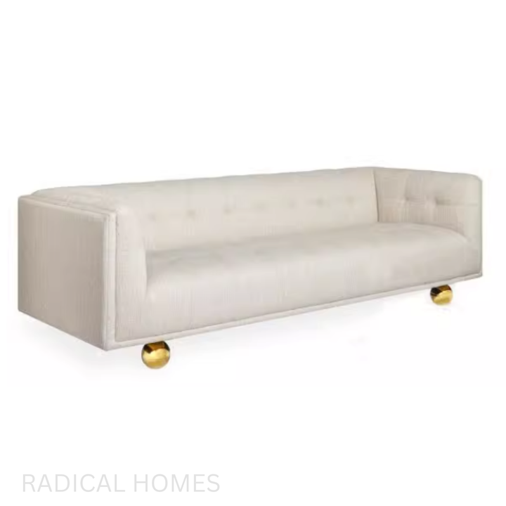 LOUIEL Victoria Tufted Velvet Sofa
