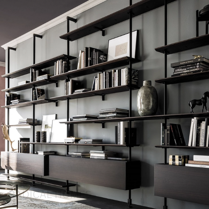 LOFTLINE Modern Industrial Bookshelf