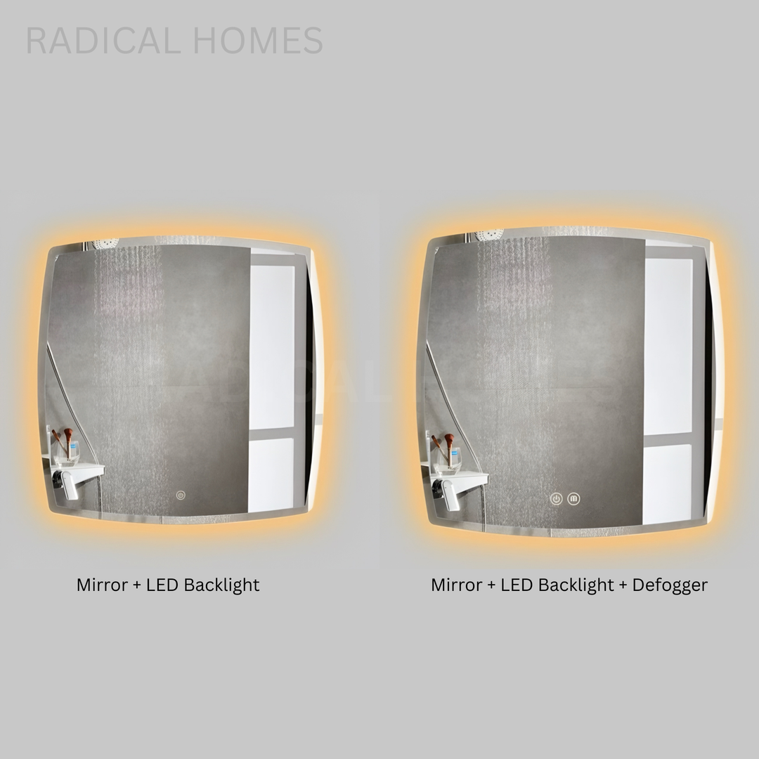 EORIA Modern Soft Curve Wall Mirror - Radical Homes Singapore