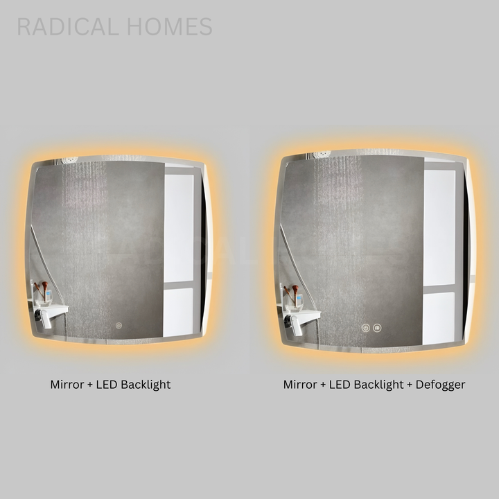EORIA Modern Soft Curve Wall Mirror - Radical Homes Singapore