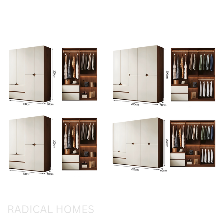 ARCSEAM Modern Solid Wood Wardrobe