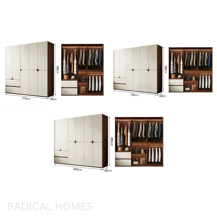 ARCSEAM Modern Solid Wood Wardrobe