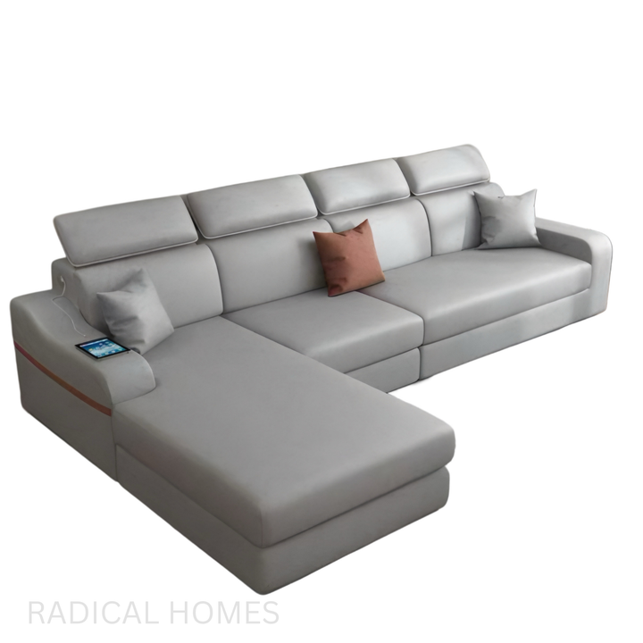 ELSI Modern Faux Leather Sofa - Radical Homes Singapore