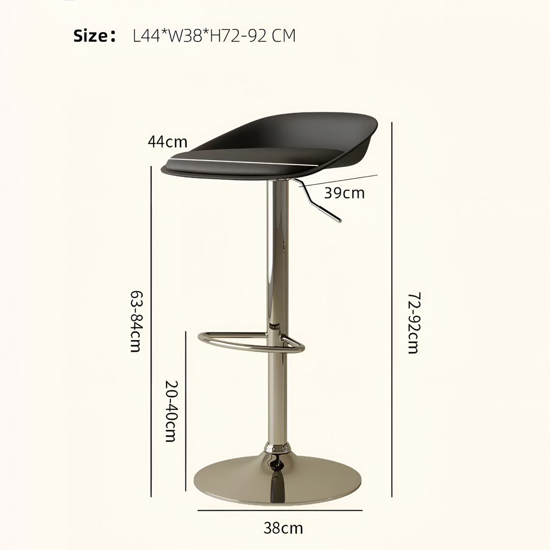 BORIA Modern Leather Bar Stool