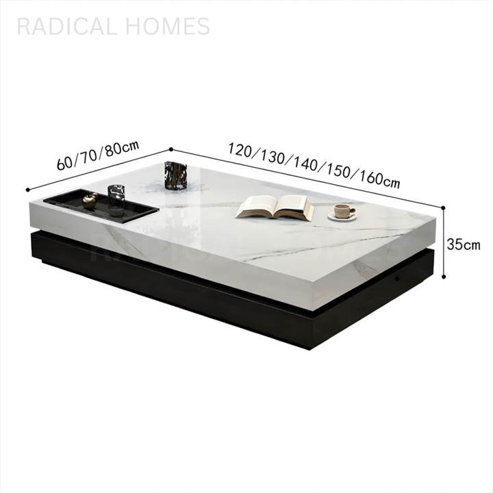 VERONA Modern Italian Minimalist Sintered Stone Coffee Table