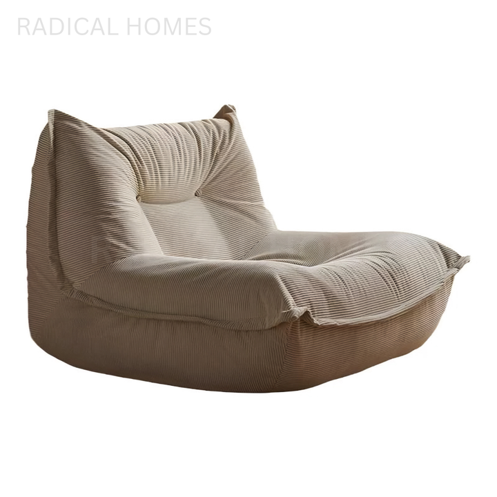 UFERO Modern Corduroy Fabric Lounge Chair - Radical Homes Singapore
