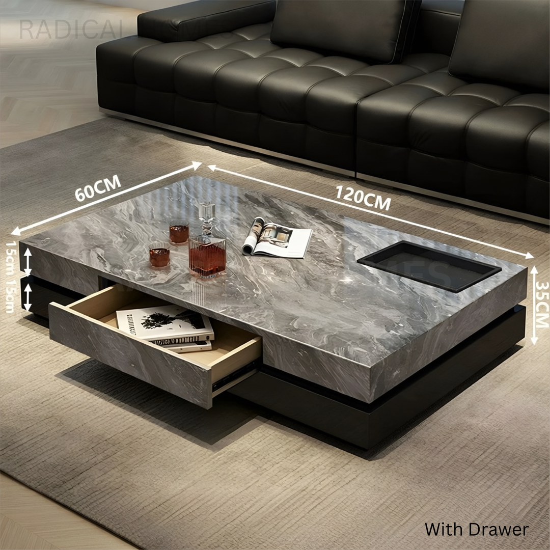 VERONA Modern Italian Minimalist Sintered Stone Coffee Table