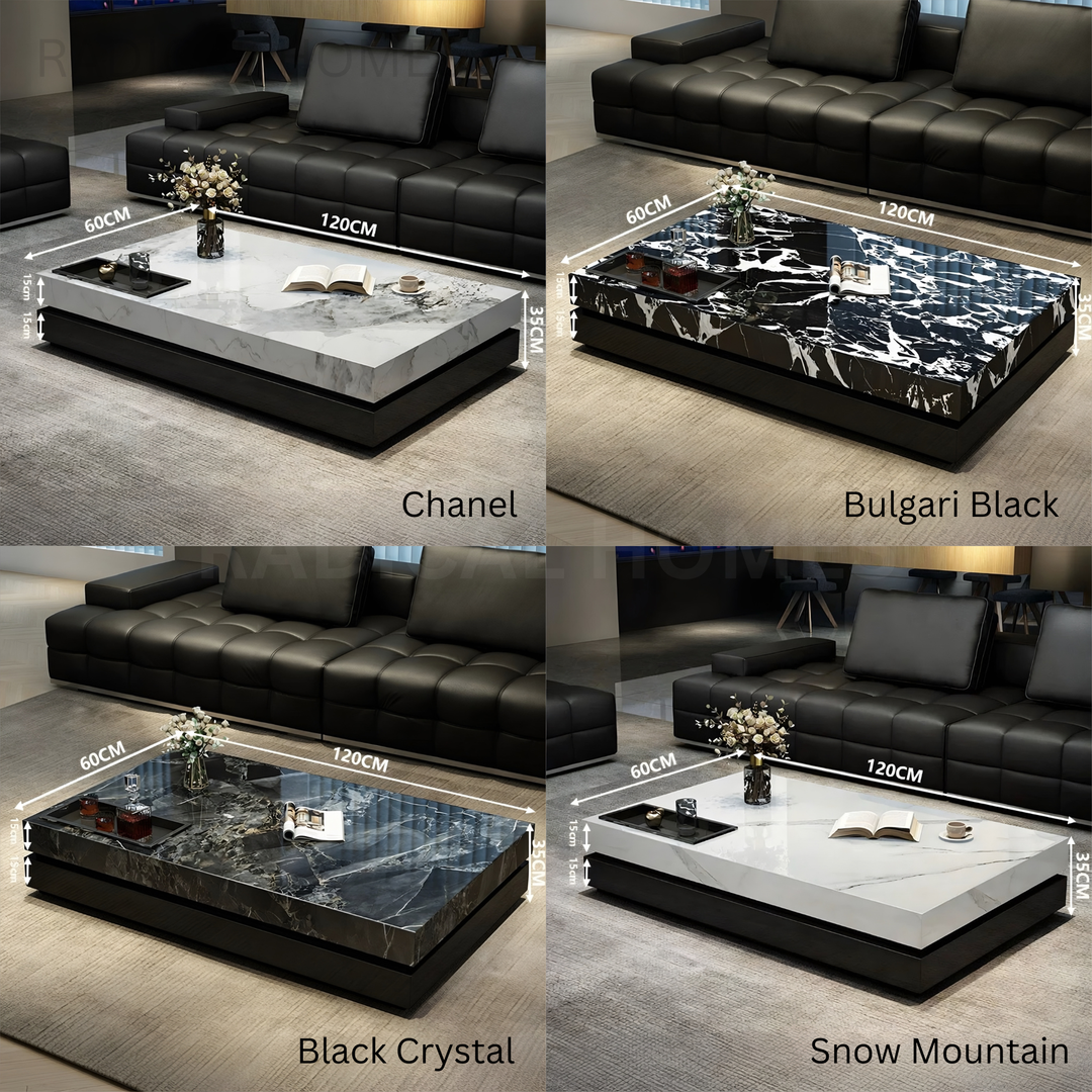 VERONA Modern Italian Minimalist Sintered Stone Coffee Table
