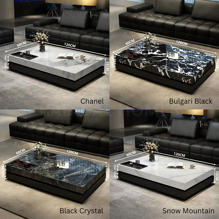 VERONA Modern Italian Minimalist Sintered Stone Coffee Table