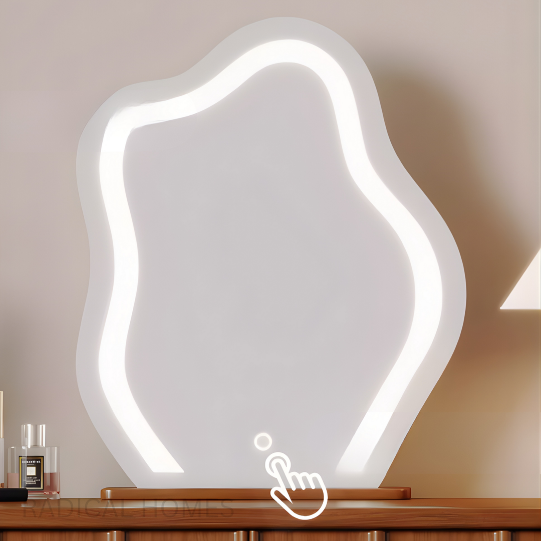 AMELIE Vintage Solid Wood Dressing Table Set