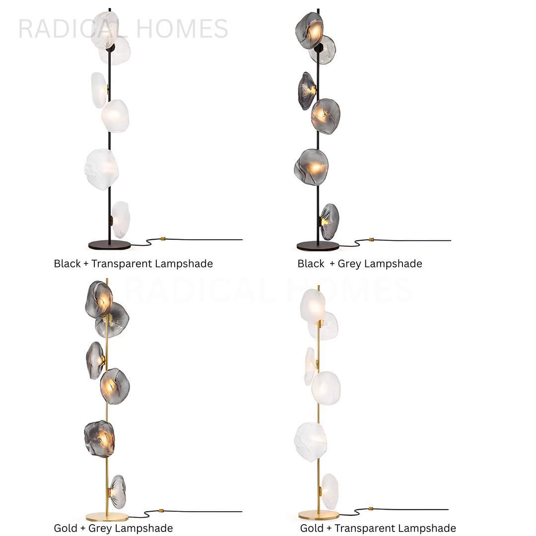 LUMEN Modern Glass Floor Lamp