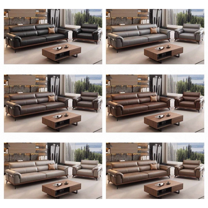 CHEL Modern Genuine Leather Sofa - Radical Homes Singapore