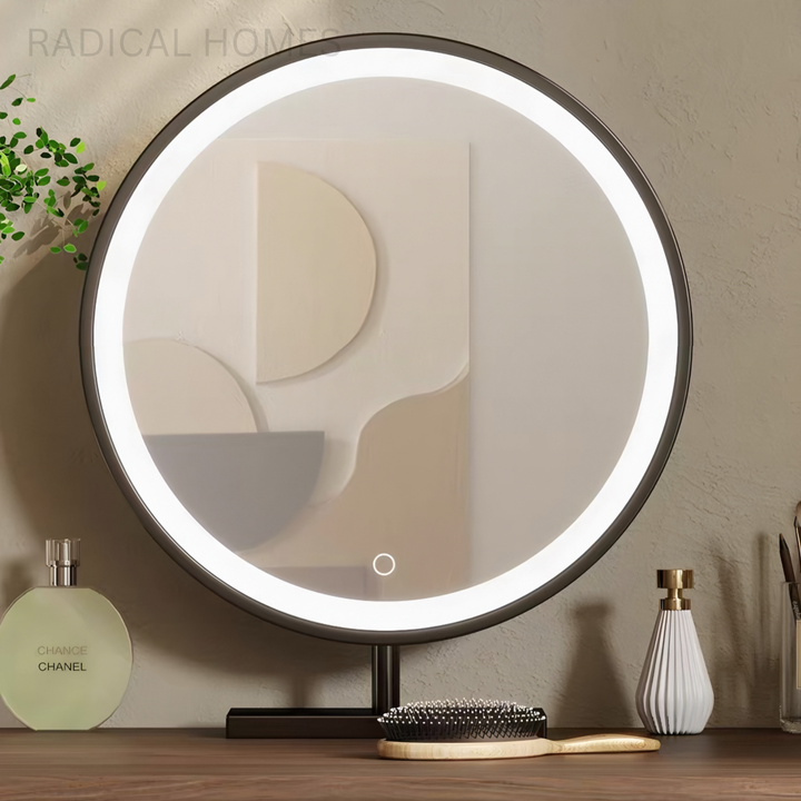 LORENA Modern Curved Vanity Desk - Radical Homes Singapore
